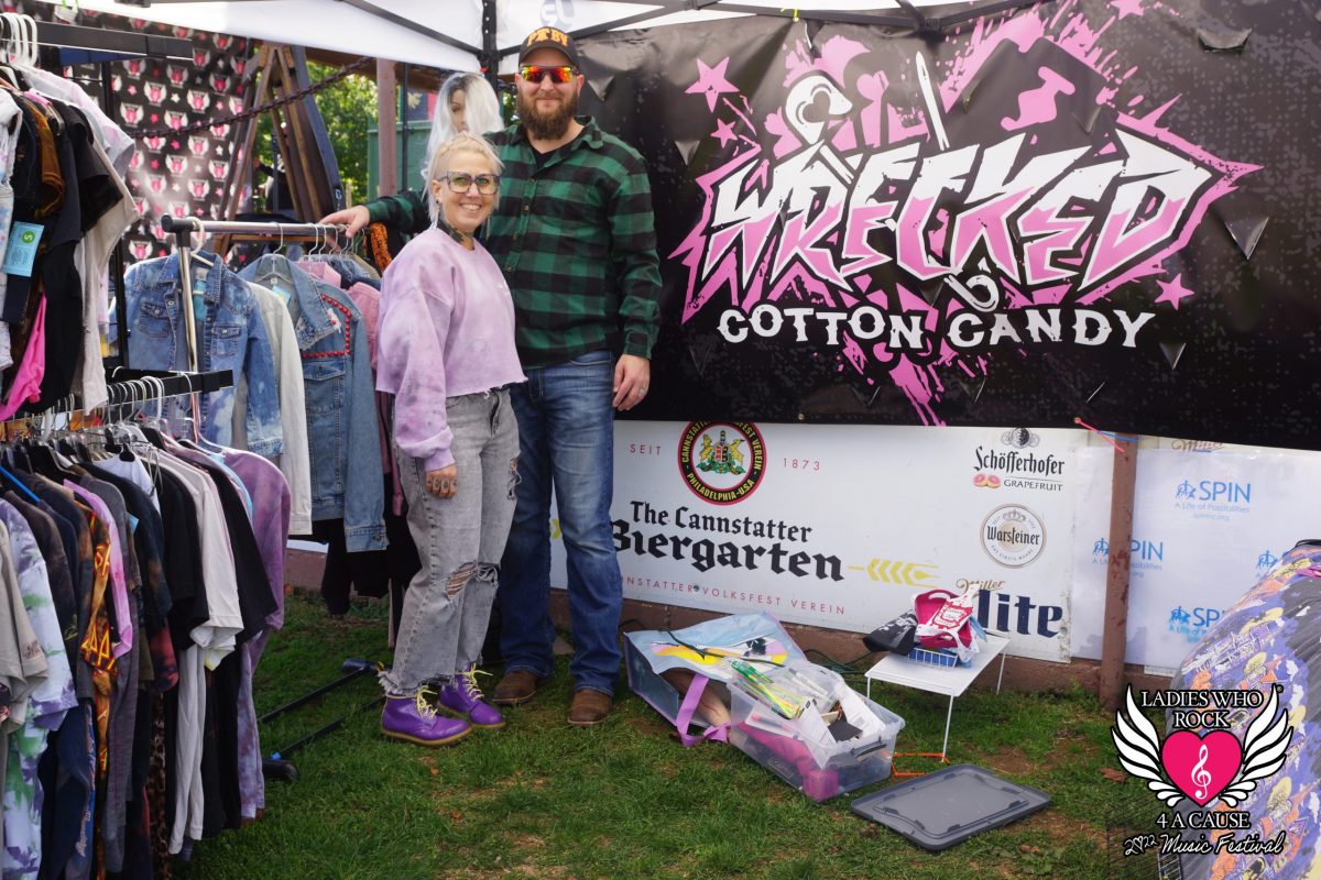 Wrecked Cotton Candy -just one of our incredible vendors at 2022 Ladies Who Rock 4 A Cause 5th Annual Music festival